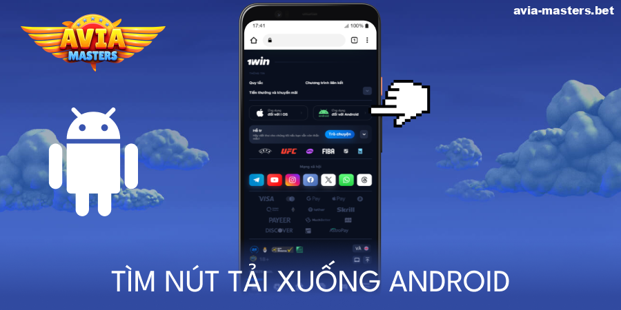 Tìm nút tải xuống ứng dụng Aviamasters dành cho Android