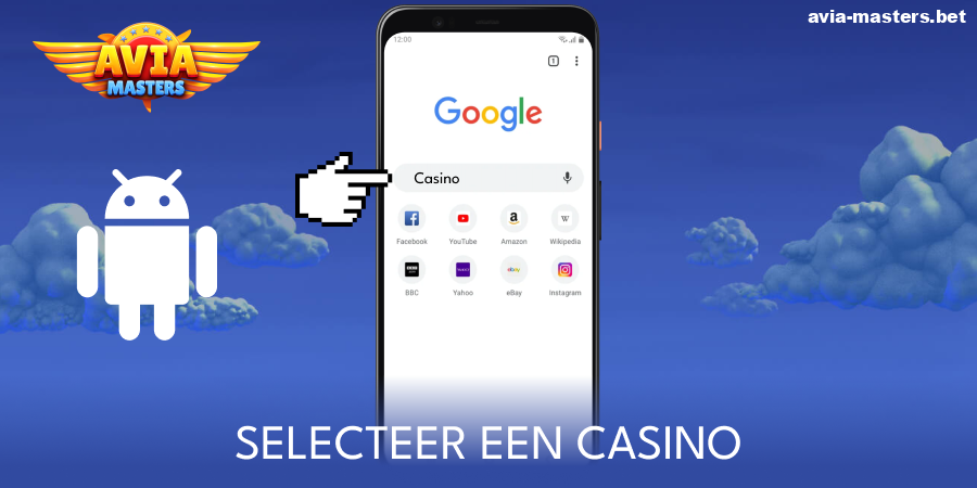 Selecteer het Aviamasters online casino