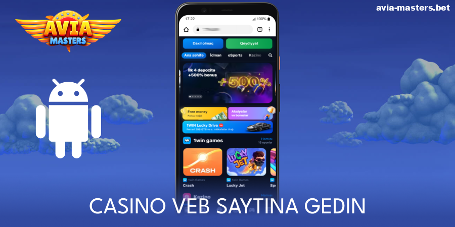 Aviamasters kazinosunun veb saytına daxil olun
