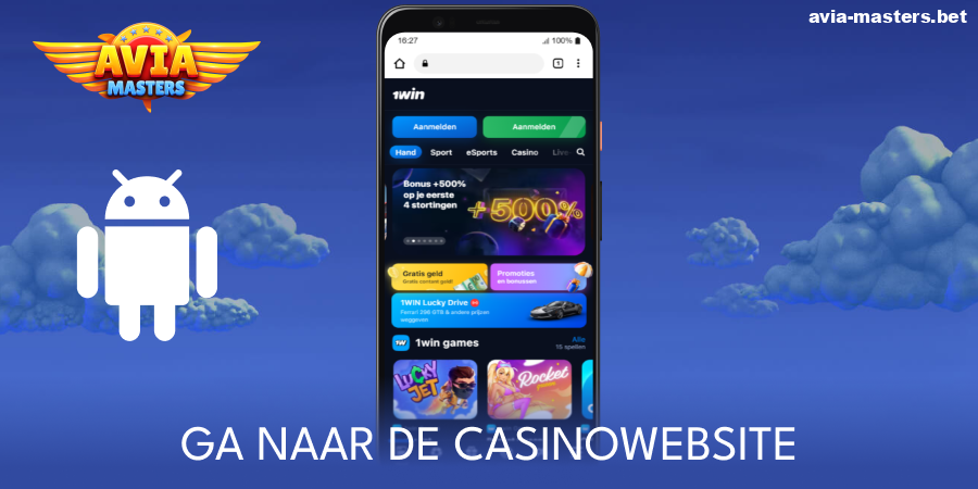 Bezoek de website van Aviamasters casino