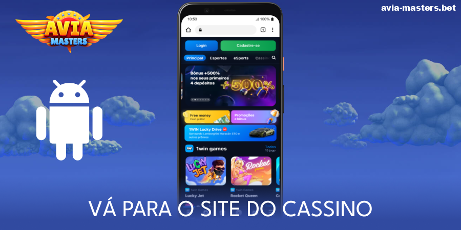 Visite o site do casino Aviamasters