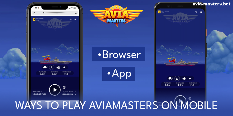 How to play Aviamasters on a mobile device
