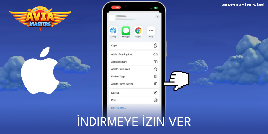 Aviamasters'ın iOS'a kurulumunu onaylayın