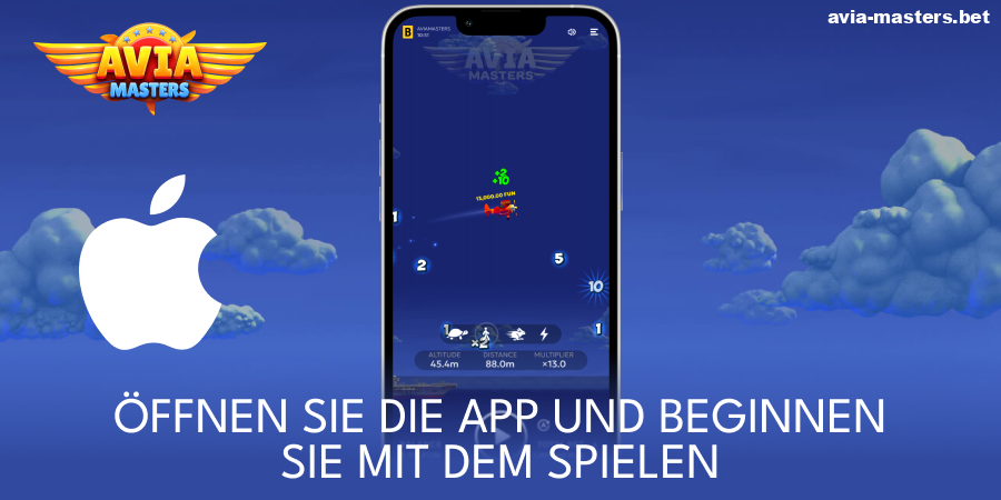 Öffnen Sie die Aviamasters iOS-App
