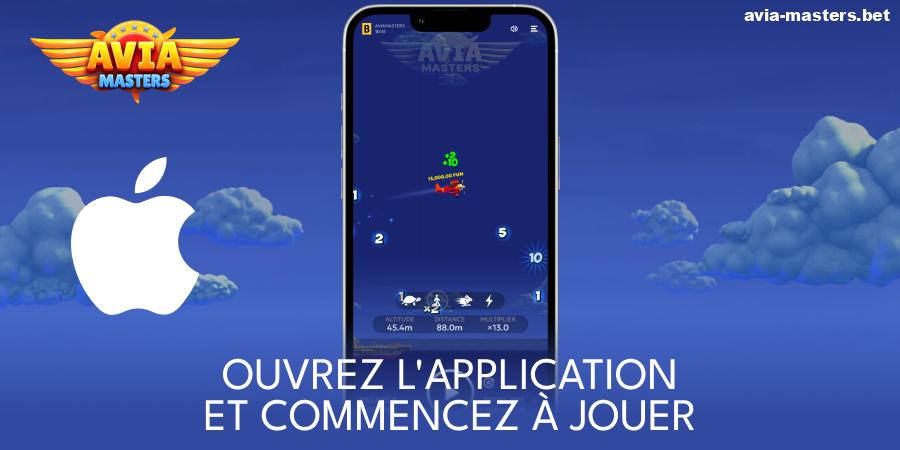 Ouvrez l'application iOS Aviamasters