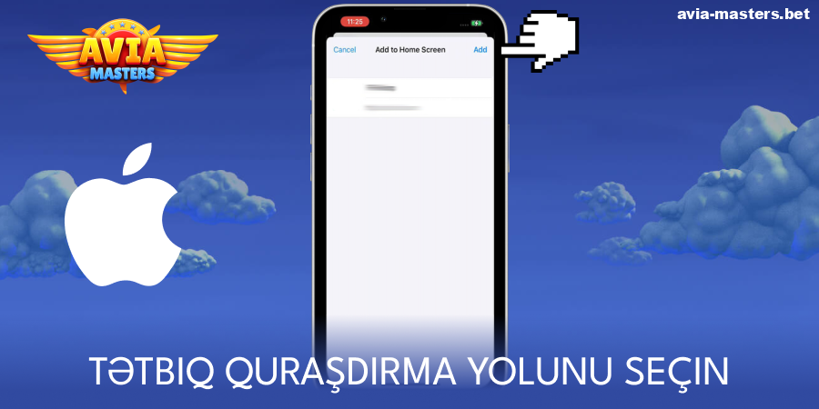 Aviamasters iOS proqramını ana ekranınıza əlavə edin