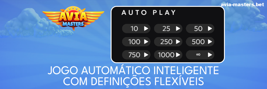 Funções automáticas no jogo Aviamasters