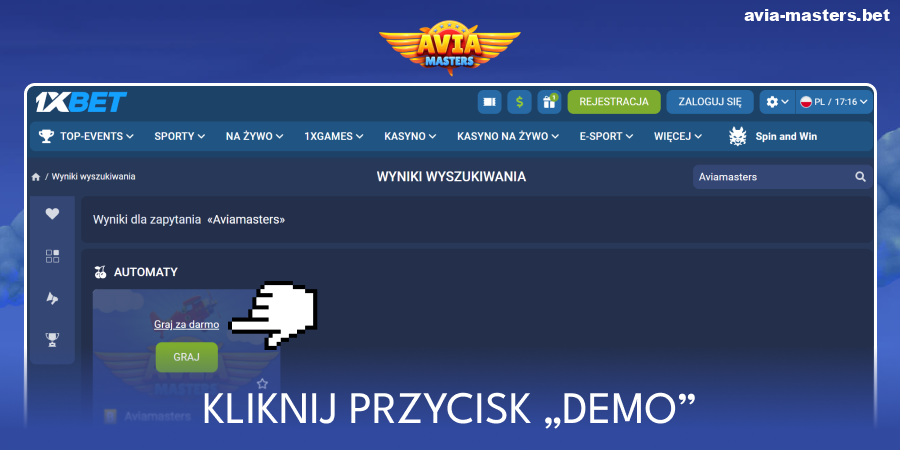 Uruchom wersję demonstracyjną Aviamasters
