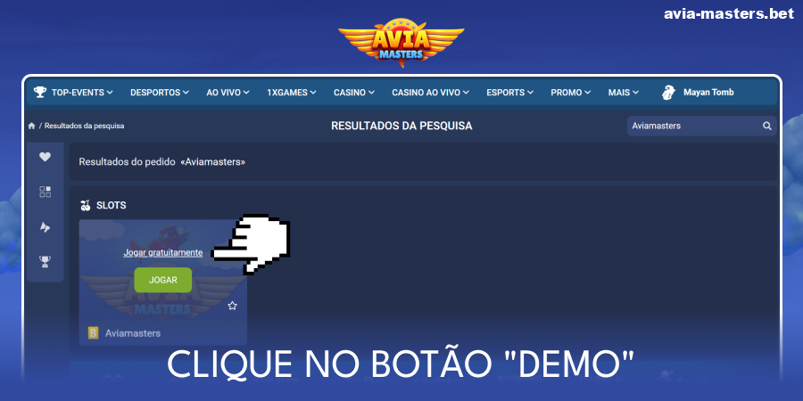Abra a versão de demonstração do Aviamasters