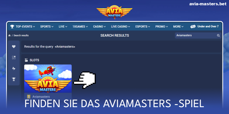 Finden Sie das Aviamasters-Spiel