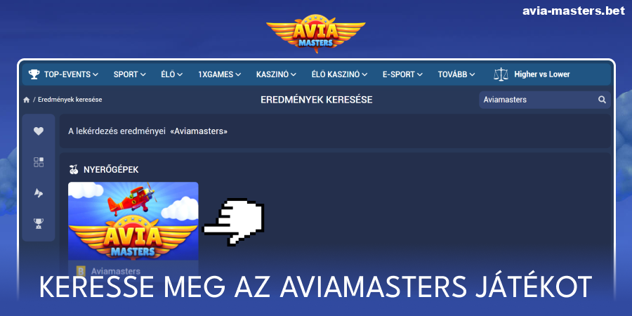 Keresd meg az Aviamasters játékot
