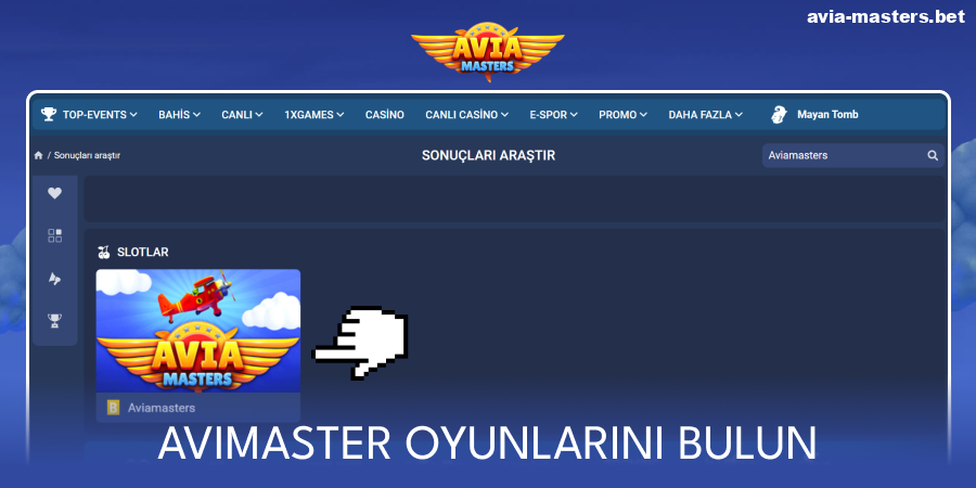 Aviamasters oyununu bulun