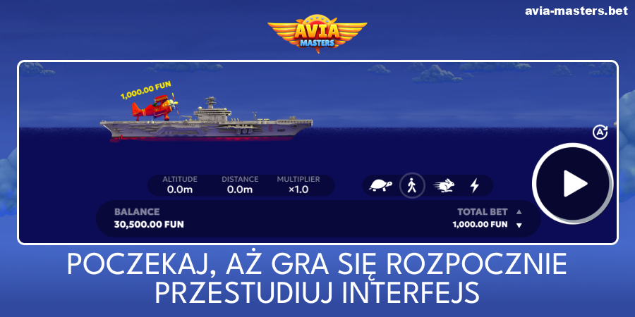 Poznaj interfejs gry Aviamasters