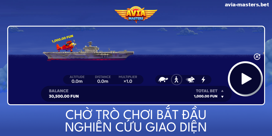 Khám phá giao diện trò chơi Aviamasters