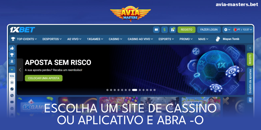 Aceda ao site do casino Aviamasters