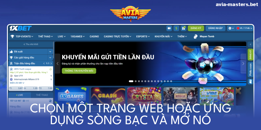 Truy cập trang web sòng bạc Aviamasters