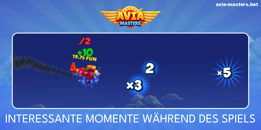 Funktionen des Aviamasters-Crash-Spiels