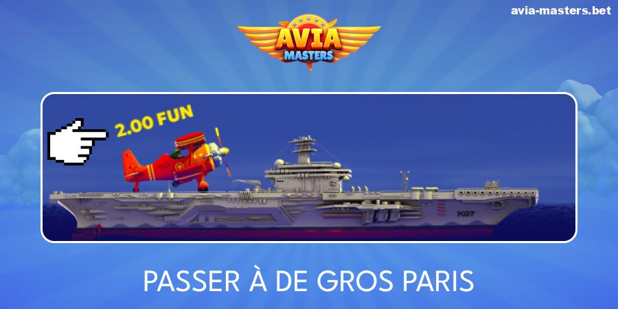 Test des paris dans le jeu Aviamasters