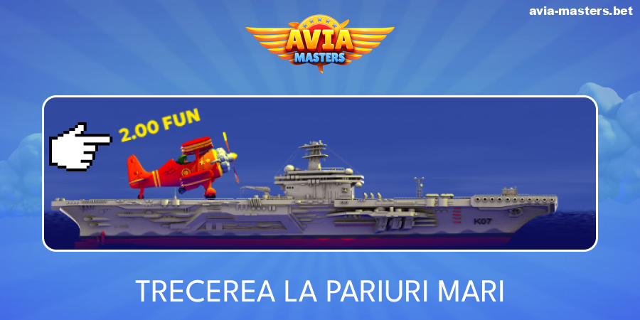 Testarea pariurilor în jocul Aviamasters