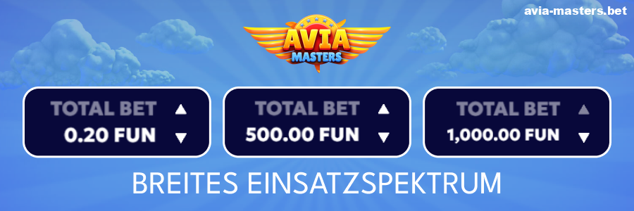 Mindesteinsatz für Aviamasters-Spieler