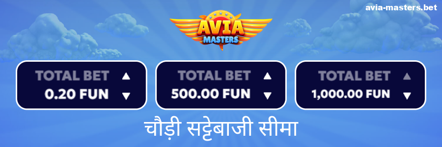 Aviamasters खिलाड़ियों के लिए न्यूनतम बेट