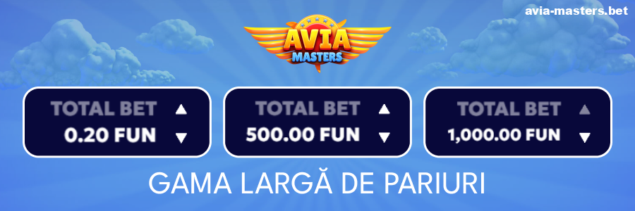 Pariul minim pentru jucătorii Aviamasters
