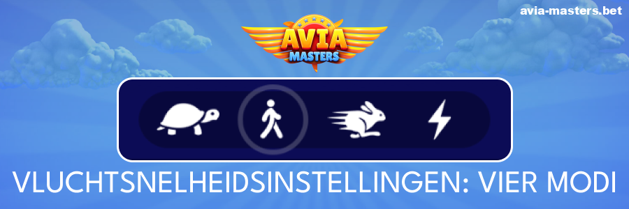 Snelheidsopties voor het Aviamasters-spel