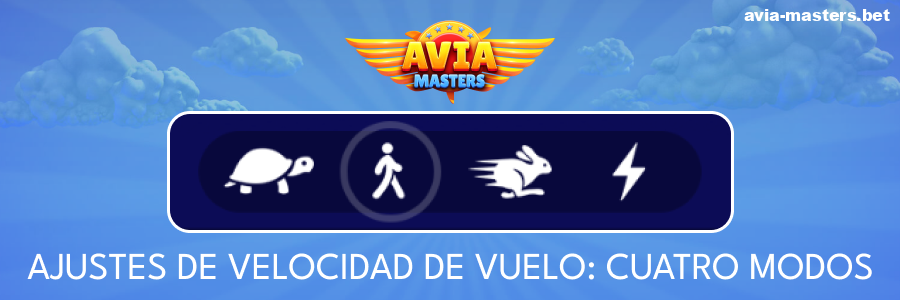 Opciones de velocidad en Aviamasters