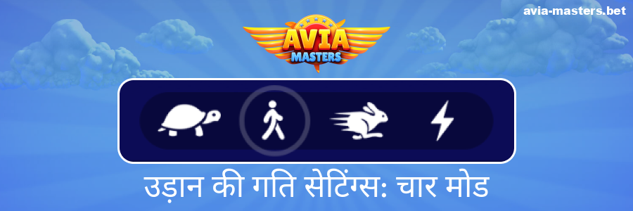 Aviamasters खेल की गति विकल्प